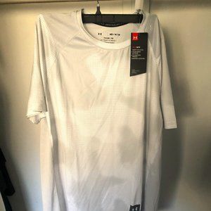 Men's Medium White and Grey Under Armour MK 1 Tee